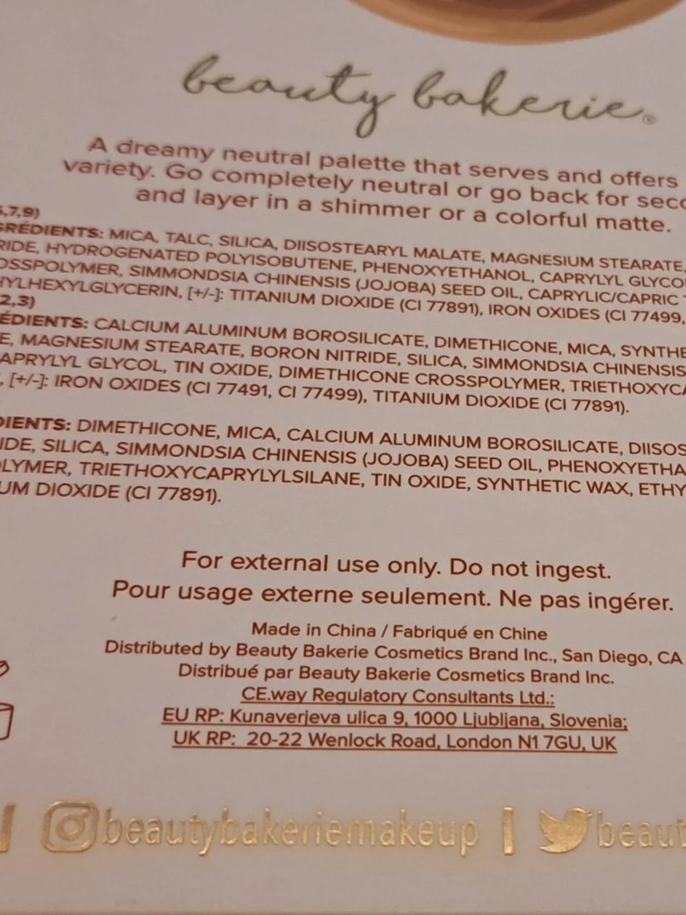 BEAUTY BAKERIE THE CHOSEN BUN EYESHADOW PALETTE